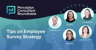 Tips on Employee Survey Strategy: Perceptyx Consultant Roundtable