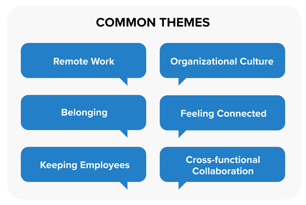 Common themes for the one thing you could do to have the greatest impact on your people experience this year