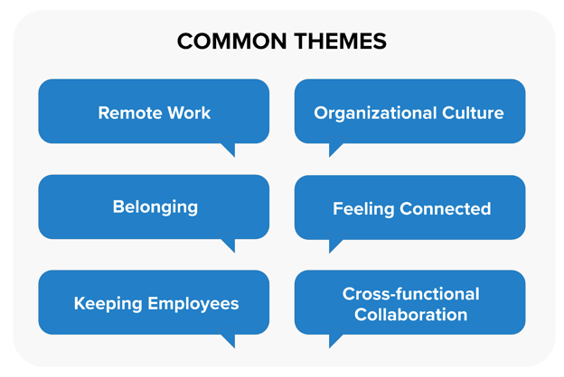 Common themes for the one thing you could do to have the greatest impact on your people experience this year